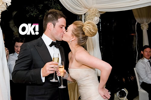 Hilary Duff Mike Comrie Kiss At Wedding